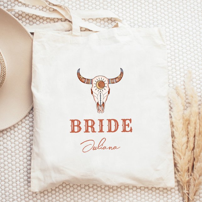 Tote Bag Mariée du Dernier Rodéo de la Cowgirl du Désert (Créateur téléchargé)