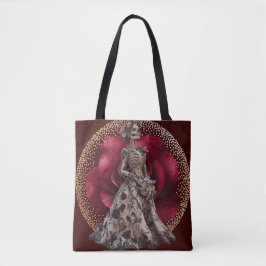 Tote Bag Mariée gothique en rouge Crimson
