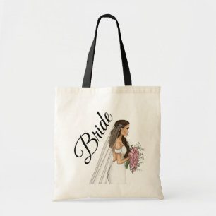 Tote Bag Mariée illustration de mode mariages classiques