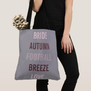 Tote Bag Mariée Rustique D'Automne Tombant Dans L'Amour Tai