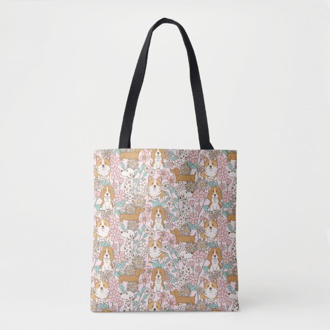 Tote Bag Marionnettes florales (Devant)