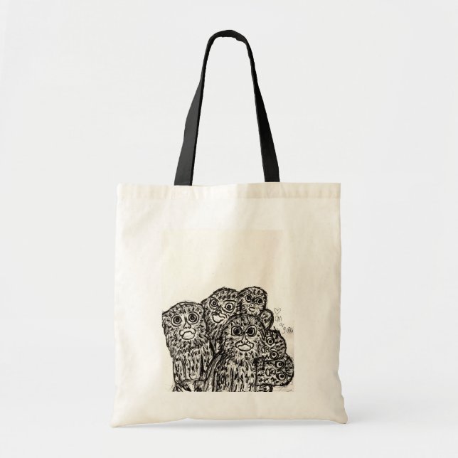 Tote Bag Marmoset Cuddle Puddle (Devant)