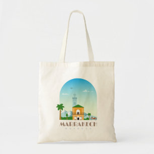 Tote Bag Marrakech ville Maroc Skyline