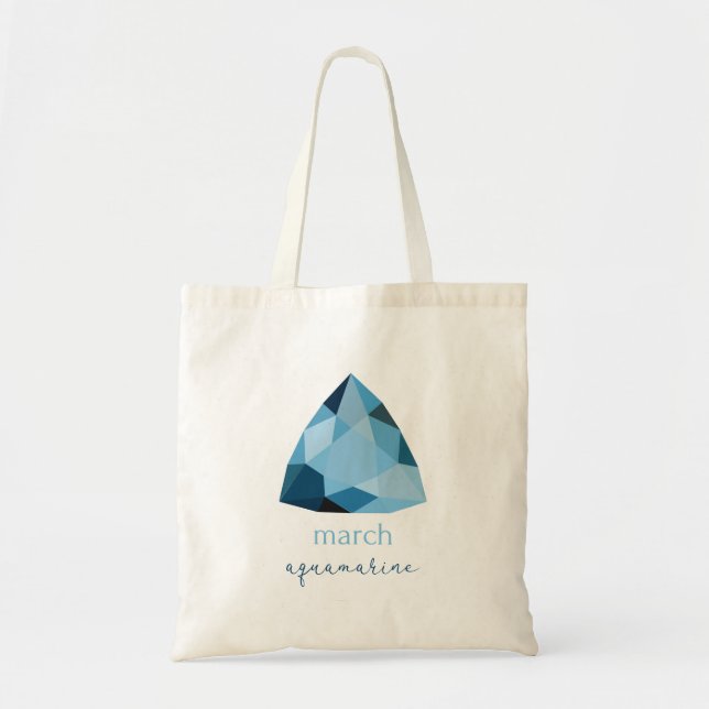 Tote Bag Mars Birthstone Aquamarine (Devant)