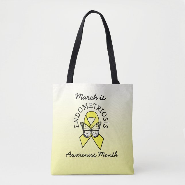 Tote Bag Mars est le Mois de sensibilisation à l'endométrio (Devant)