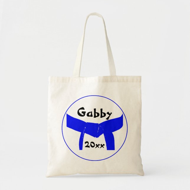 Tote Bag Martial Arts Light Ceinture Bleue (Devant)