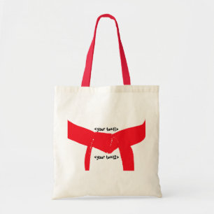 Tote Bag Martial Arts Red Belt