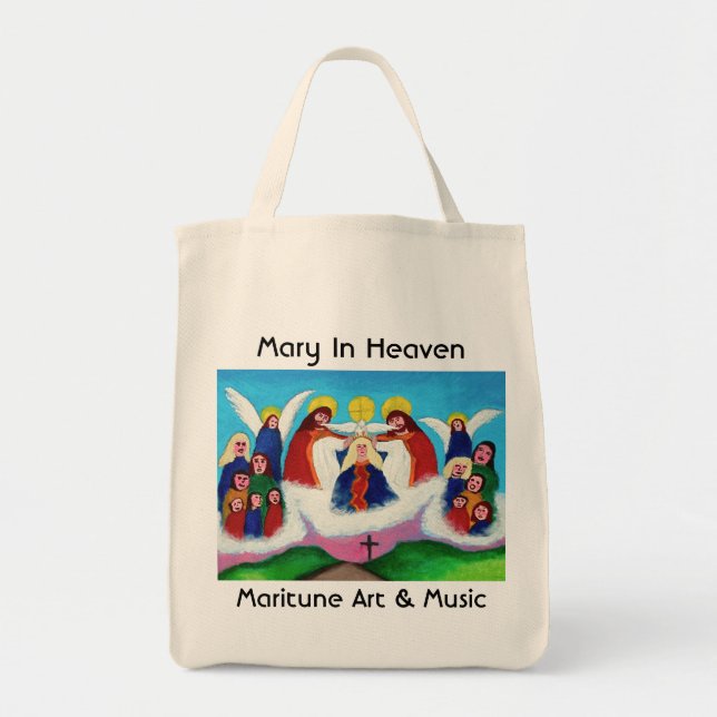 Tote Bag Mary dans le ciel (Devant)