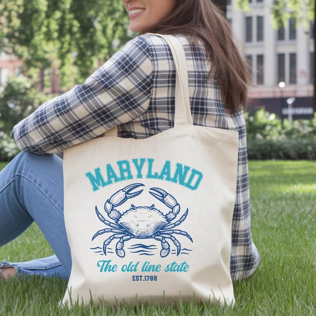 Tote Bag Maryland Old Line State Crab  (Créateur téléchargé)