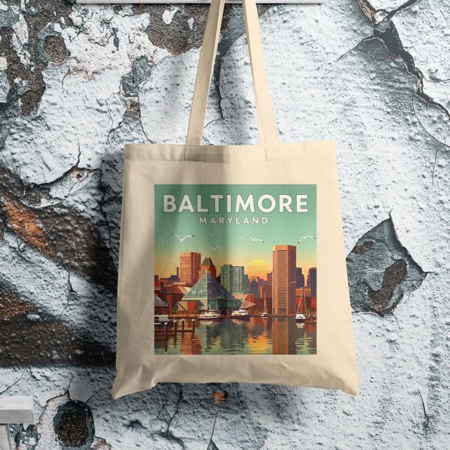 Tote Bag Maryland vintage Baltimore (Créateur téléchargé)