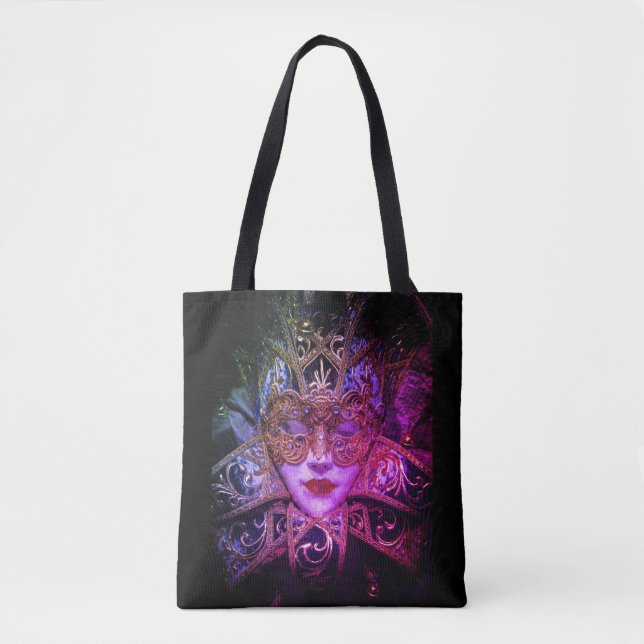 Tote Bag Mascarade masque victorien élégant gothique (Devant)