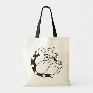 Tote Bag Mascotte de chien coquelicot de Bulldog