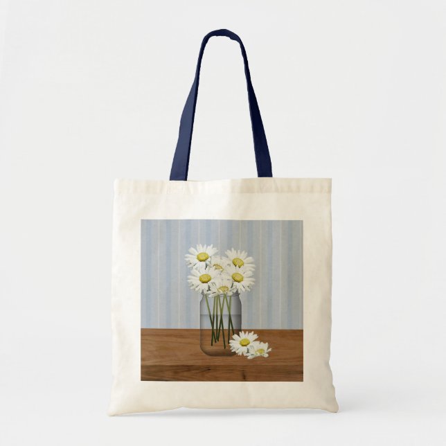 Tote Bag Mason Jar De Daisies (Devant)