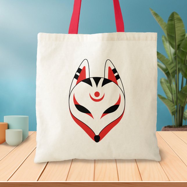 Tote Bag Masque japonais Kitsune Fox (Créateur téléchargé)