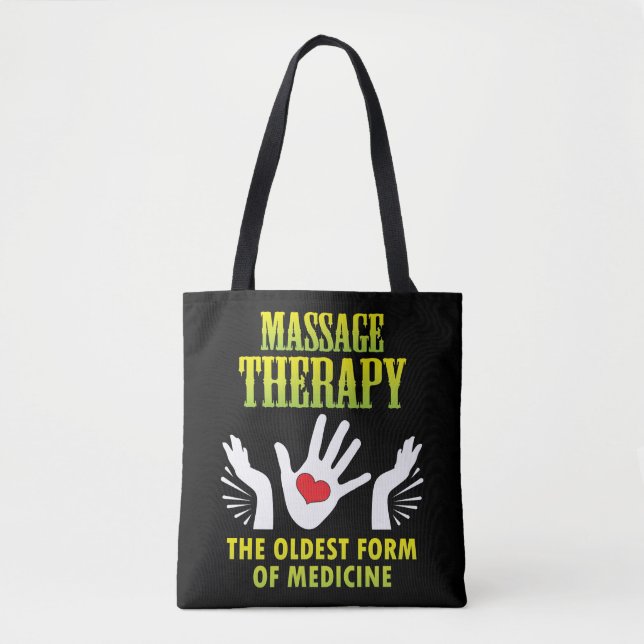 Tote Bag Massage Thérapie Forme la plus ancienne de médecin (Devant)