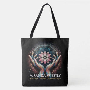 Tote Bag Massage Thérapie Guérison Mains Énergie Spa Bien-ê