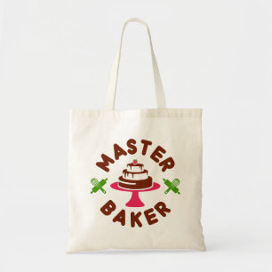 Tote Bag Master Baker Minimal Gâteau au chocolat