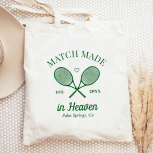 Tote Bag Match Fabriqué Dans Le Ciel Club De Tennis Bachelo