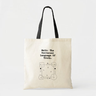 Tote Bag Math Langage Universel Éducateur de Vérité & Log