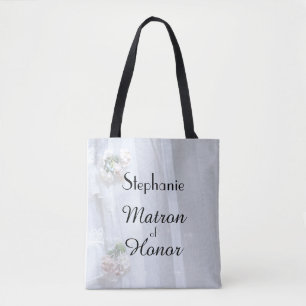 Tote Bag Matron d'honneur Faux personnalisées Dentelle Vint