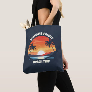 Tote Bag Maui Hawaii Vacation Sunrise Palmiers Customisés