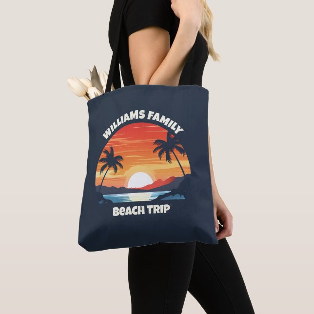 Tote Bag Maui Hawaii Vacation Sunrise Palmiers Customisés (De près)