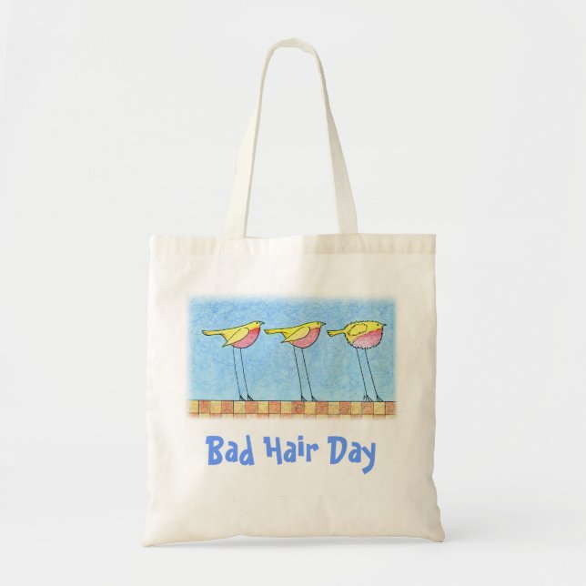 Tote Bag Mauvais jour Fourre-tout de cheveux (Devant)