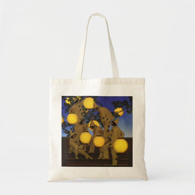 Tote Bag Maxfield Parrish Les Porteurs de Lanternes 1908 Vi (Devant)