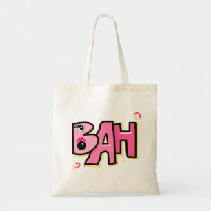 Tote Bag Mazipoodles Bah Humbug 3D Rose Jaune