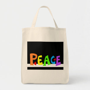 Tote Bag MAZIPOODLES Paix Arc-en-ciel