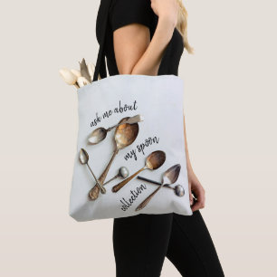 Tote Bag Me demander à propos de ma collection de cuillères