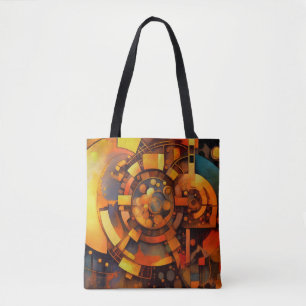 Tote Bag Mécanisme Solaire Steampunk Abstrait