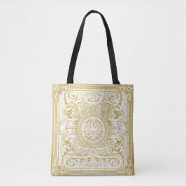 Tote Bag Medalion Lion Paris Renaissance Or blanc
