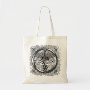 Tote Bag Médecin argenté