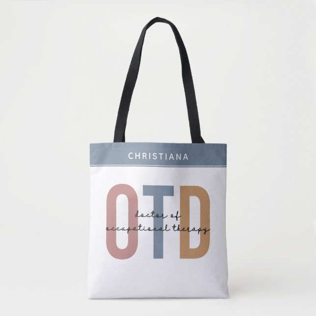 Tote Bag Médecin de l'ergothérapie sur mesure (Devant)