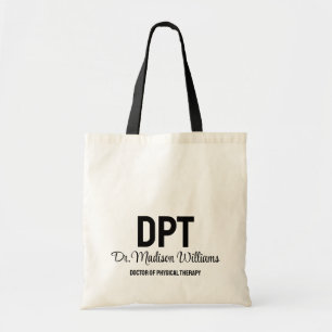 Tote Bag Médecin DPT personnalisé de la thérapie physique C