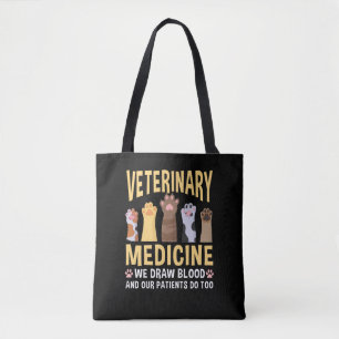 Tote Bag Médecine vétérinaire Paws vétérinaire vétér