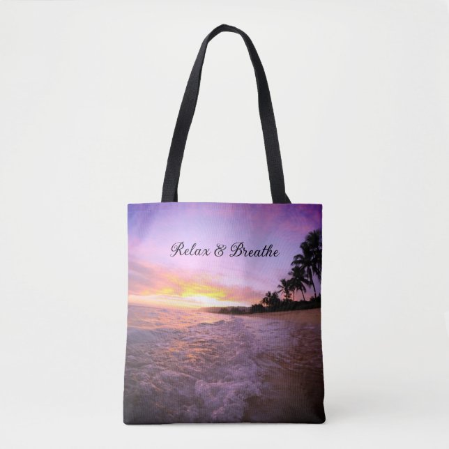 Tote Bag Méditation de plage (Devant)