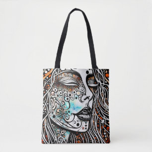Tote Bag Méditation mantra bohème Fourre-tout
