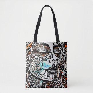 Tote Bag Méditation mantra bohème Fourre-tout