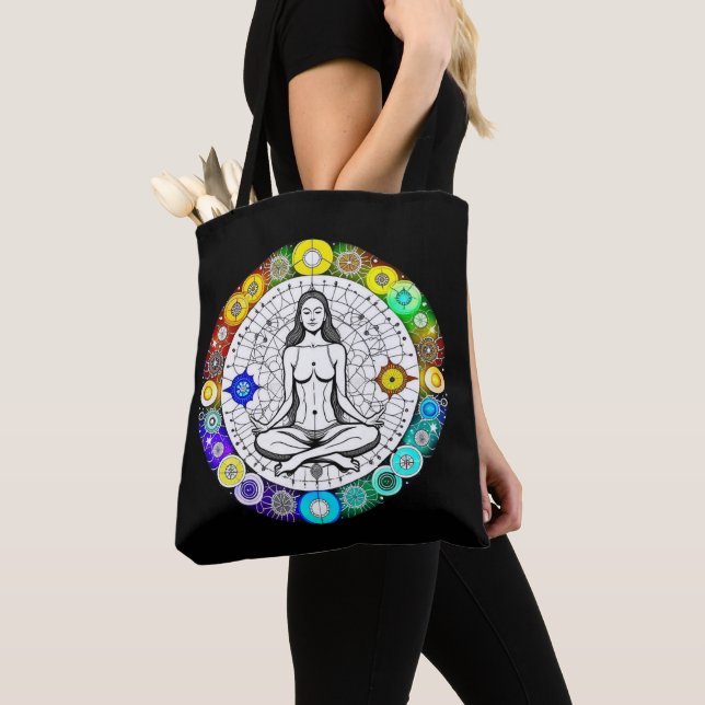 Tote Bag Méditation paisible et sereine (De près)