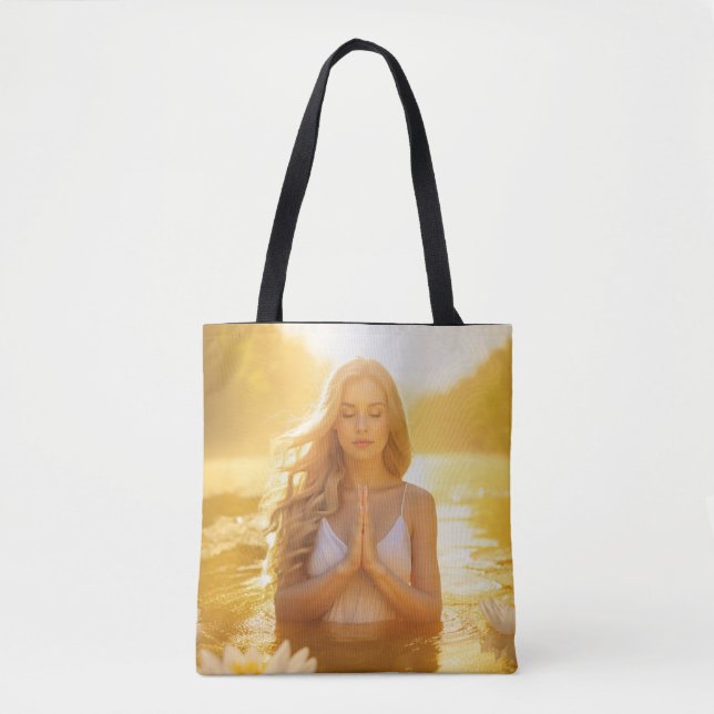 TOTE BAG MEDITATION - YOGA -- CARPE DIEM (Devant)
