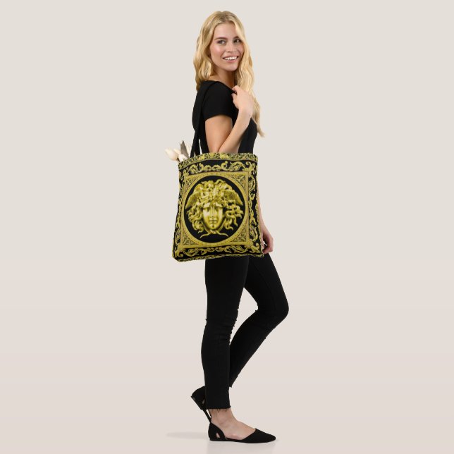 Tote Bag Méduse dorée (Sur le modèle)