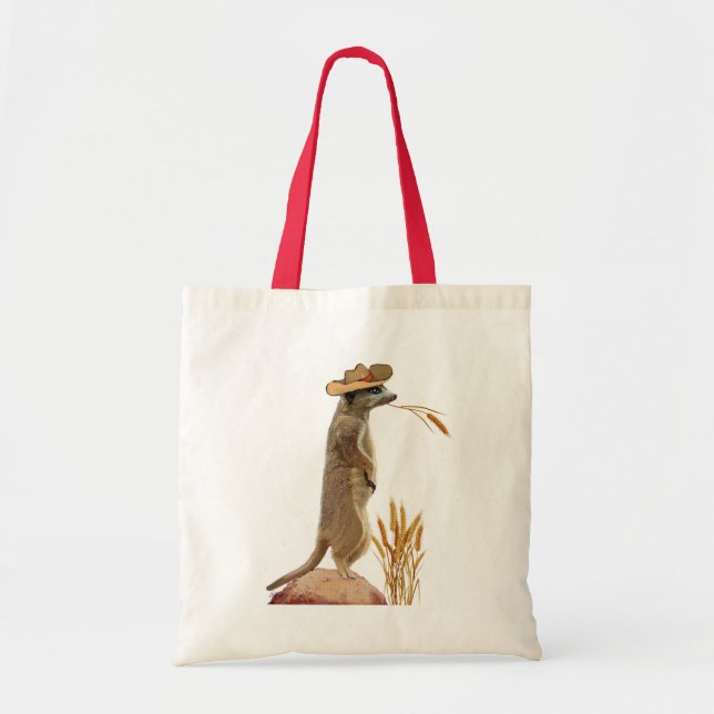 Tote Bag Meerkat Cowboy (Devant)