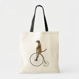 Tote Bag Meerkat sur Black Penny Farthing
