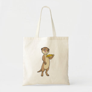 Tote Bag Meerkat with pizza
