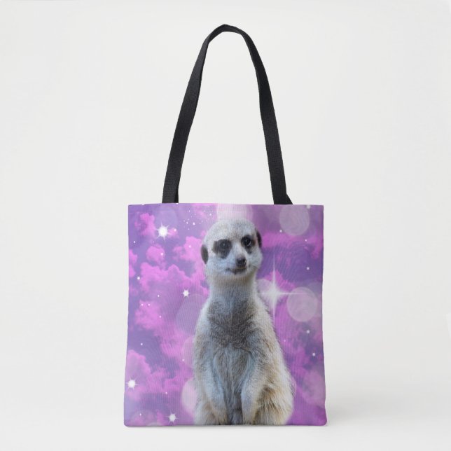 Tote Bag Meerkat With Sparkle (Devant)