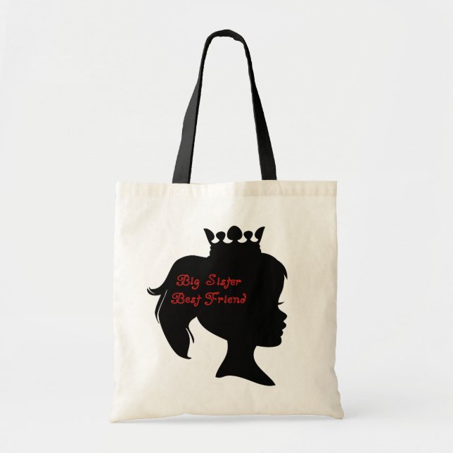 Tote Bag Meilleur ami de princesse grande soeur (Devant)