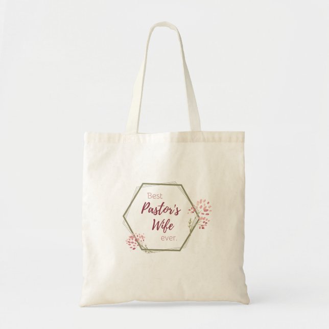 Tote Bag Meilleur cadeau inspirant de la femme du pasteur (Devant)
