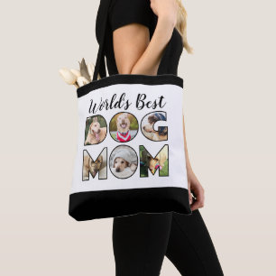 Tote Bag Meilleur Chien Maman Citation Moderne 6 Photo Coll